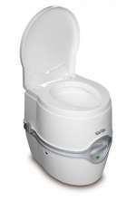 Биотуалет Thetford Porta Potti 565 (цвет - белый) (цвет белый, нижний бак 21л, верхний бак 15л, ручной насос, индикатор заполнения верхнего и нижнего баков, размер 45,8х38,8х45см, вес 5,5кг)